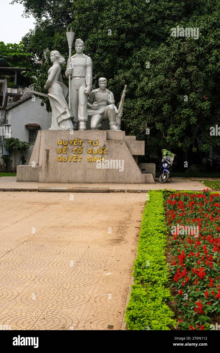Hanoi, Vietnam. Monument à ceux qui ont été tués combattant pour l'indépendance des Français. Banque D'Images