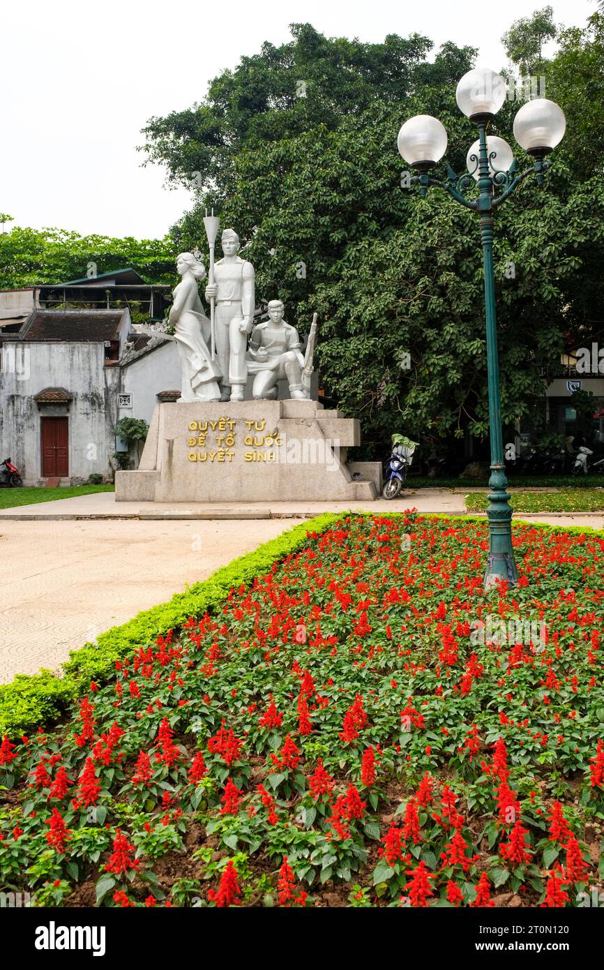 Hanoi, Vietnam. Monument à ceux qui ont été tués combattant pour l'indépendance des Français. Banque D'Images