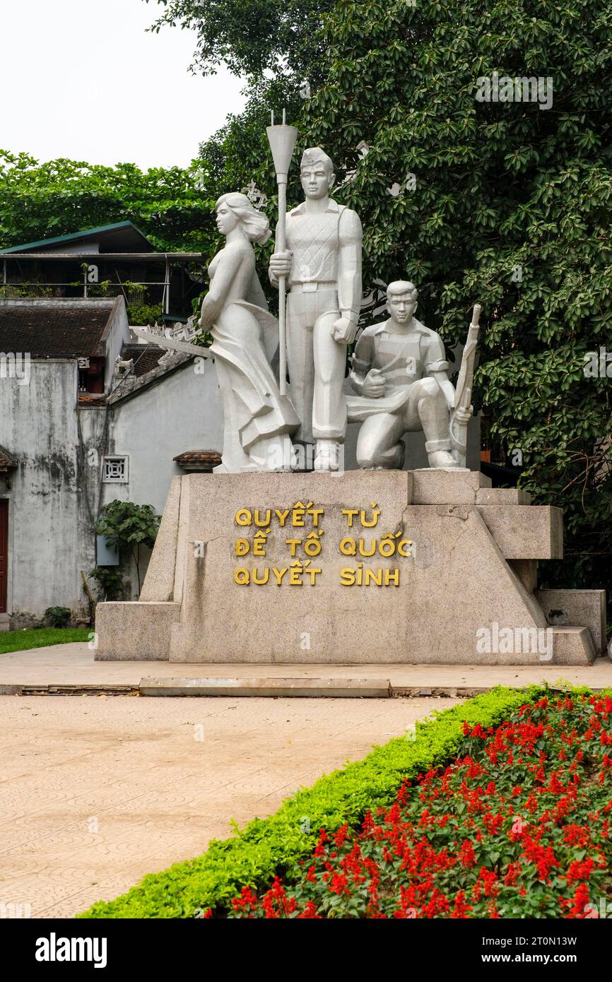 Hanoi, Vietnam. Monument à ceux qui ont été tués combattant pour l'indépendance des Français. Banque D'Images