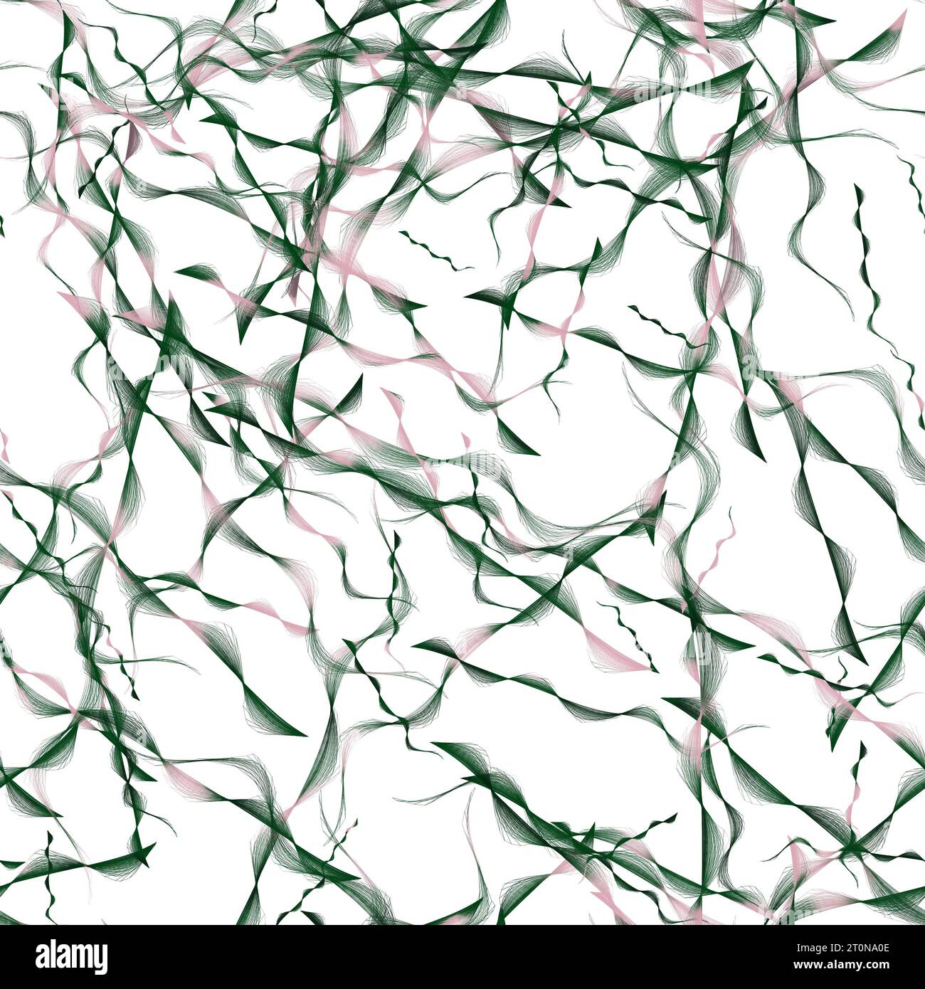 Ornement de ligne abstraite motif sans couture. Couleurs vert et rose. Motif sans fin pour emballage, scrapbooking, textiles, papier Banque D'Images