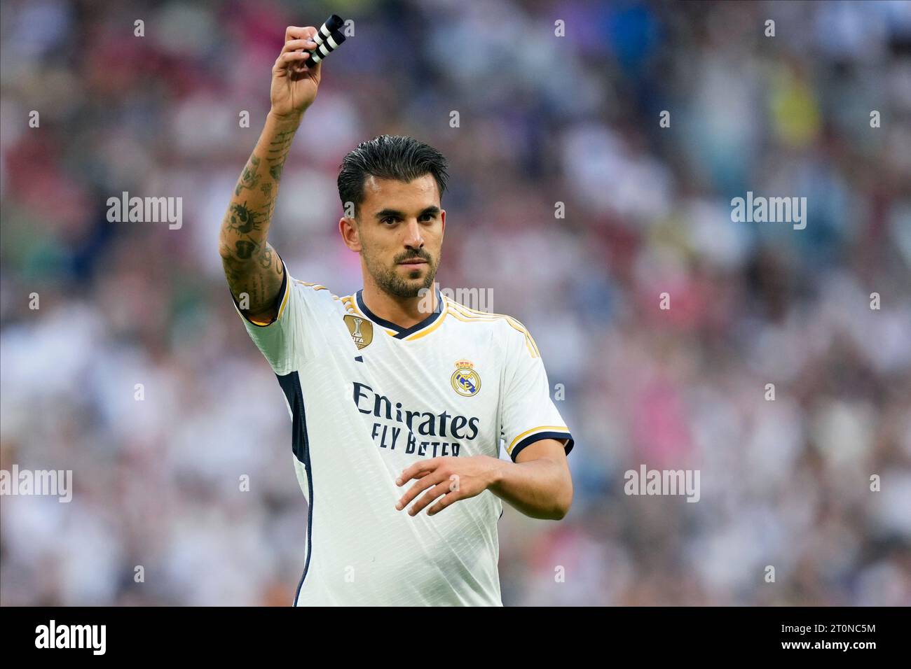 Madrid, Espagne. 07 octobre 2023. Dani Ceballos du Real Madrid CF lors du match de la Liga entre le Real Madrid et le CA Osasuna a joué au stade Santiago Bernabeu le 7 octobre 2023 à Madrid, Espagne. (Photo de Cesar Cebolla/PRESSINPHOTO) crédit : PRESSINPHOTO SPORTS AGENCY/Alamy Live News Banque D'Images