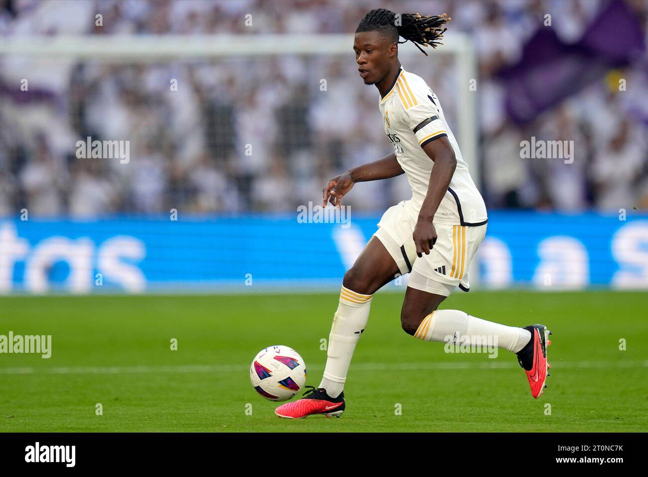 Madrid, Espagne. 07 octobre 2023. Eduardo Camavinga du Real Madrid CF lors du match de la Liga entre le Real Madrid et le CA Osasuna a joué au stade Santiago Bernabeu le 7 octobre 2023 à Madrid, Espagne. (Photo de Cesar Cebolla/PRESSINPHOTO) crédit : PRESSINPHOTO SPORTS AGENCY/Alamy Live News Banque D'Images