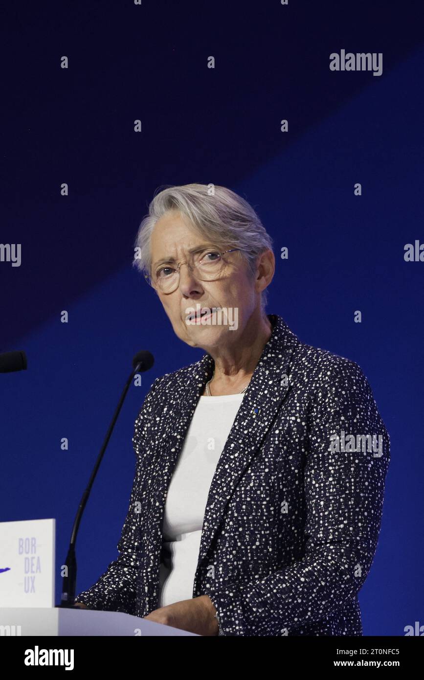 La première ministre française Elisabeth borne lors du Campus européen