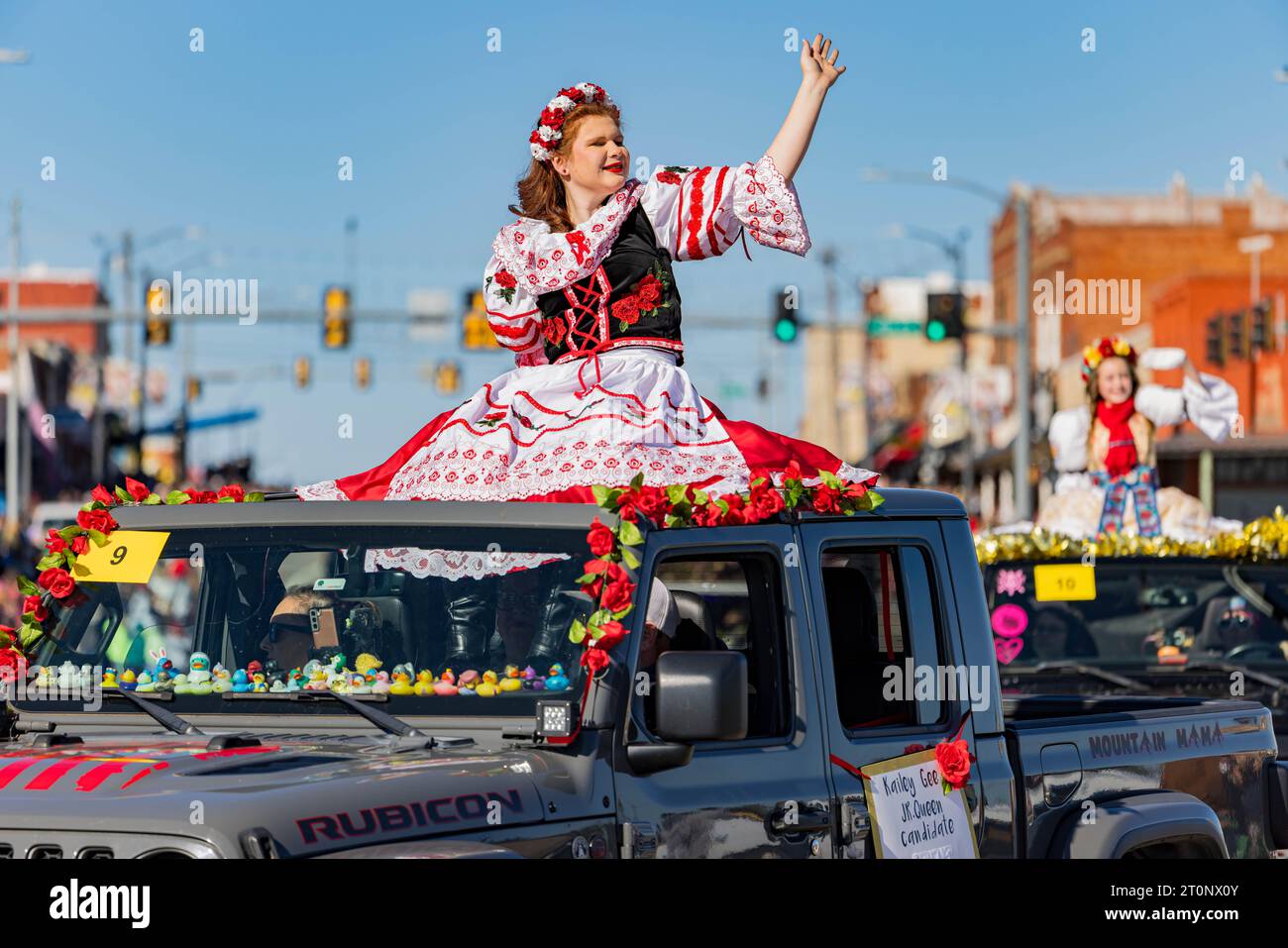 Oklahoma, OCT 7 2023 - les gens s'habillent en vêtements traditionnels au Festival tchèque du Yukon Banque D'Images