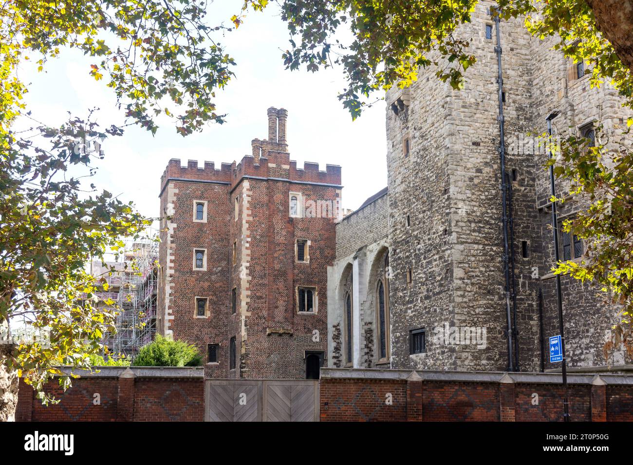 Lambeth Palace from Lambeth Palace Road, Borough of Lambeth, Greater London, England, Royaume-Uni Banque D'Images