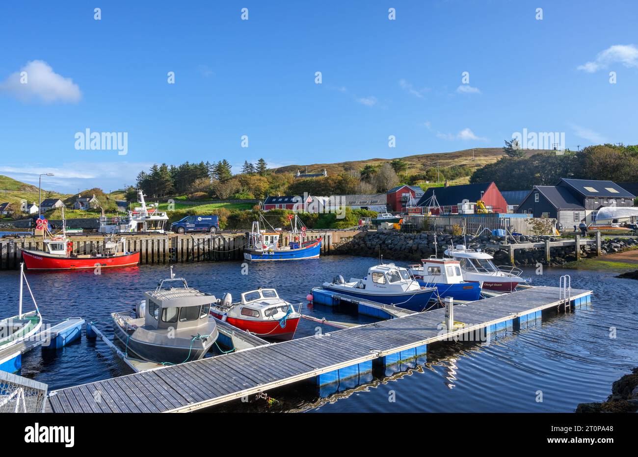 Le port de Voe, North Mainland, Shetland, Écosse, Royaume-Uni Banque D'Images