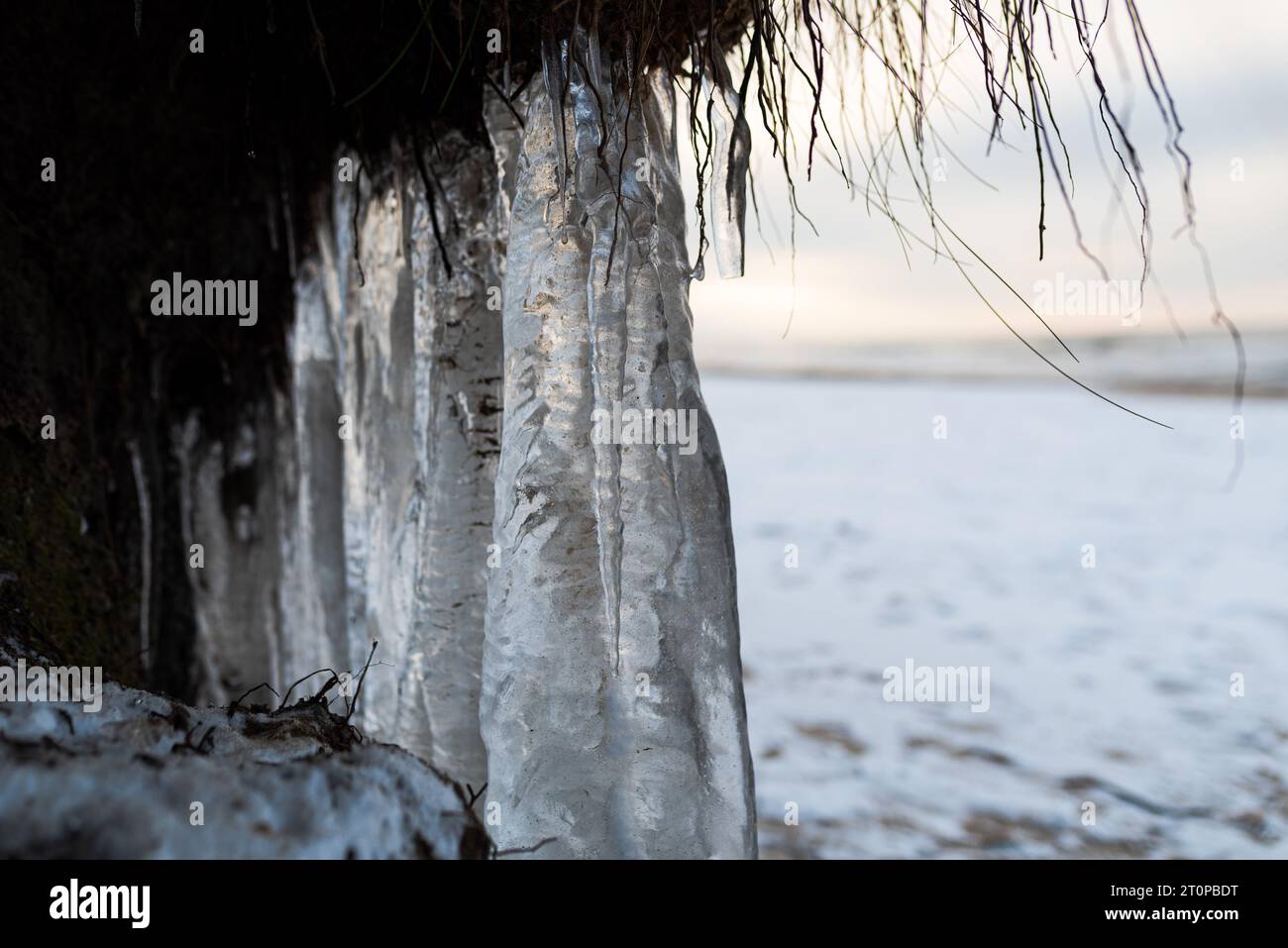 glaçons sur l'eau Banque D'Images