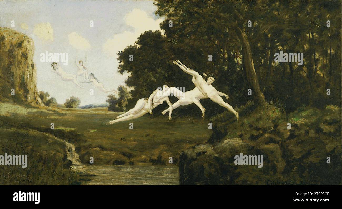 Louis Michel Eilshemius - vent de l'après-midi - 1899 Banque D'Images