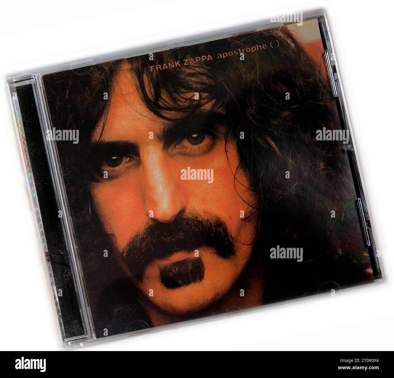 Frank Zappa - Apostrophe - étui CD d'occasion sur fond clair Banque D'Images