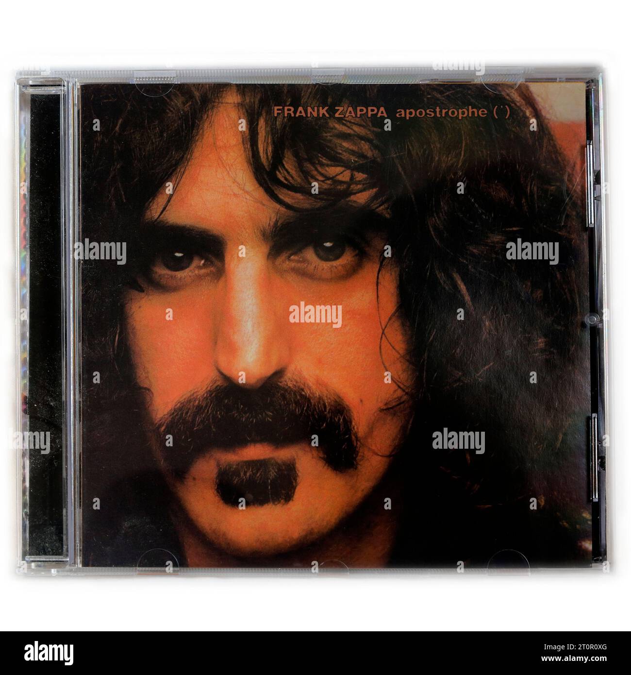 Frank Zappa - Apostrophe - étui CD d'occasion sur fond clair Banque D'Images