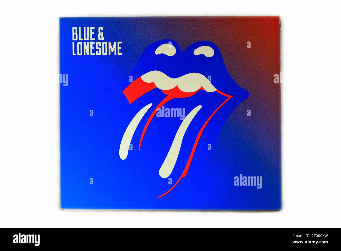 Les Rolling Stones - Bleu et Lonesome. Étui CD carte sur fond clair Banque D'Images