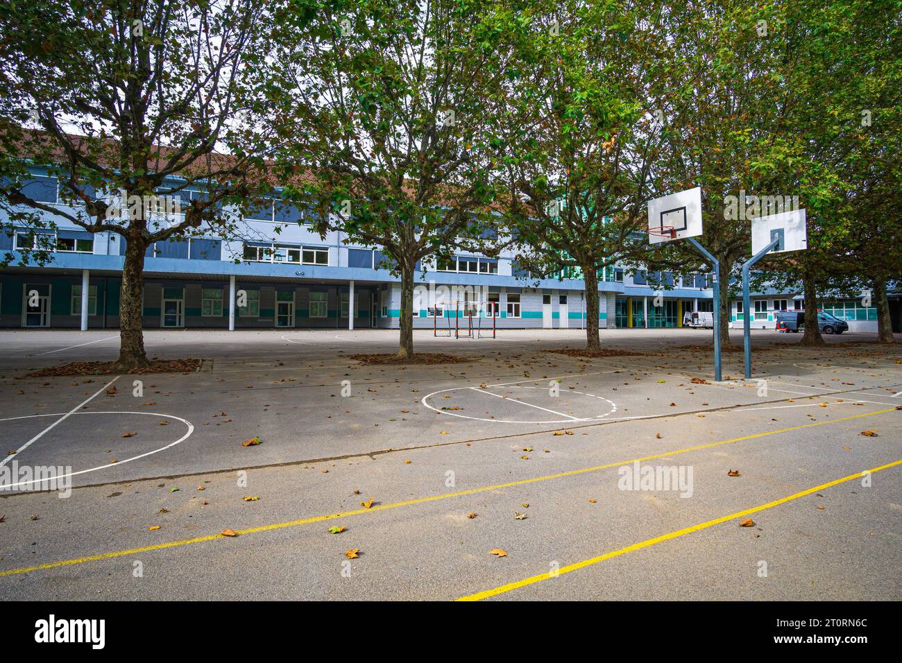 L'école primaire Vaugelas à Annecy, France. Ecole Elementaire publique Vaugelas Annecy, en France Banque D'Images