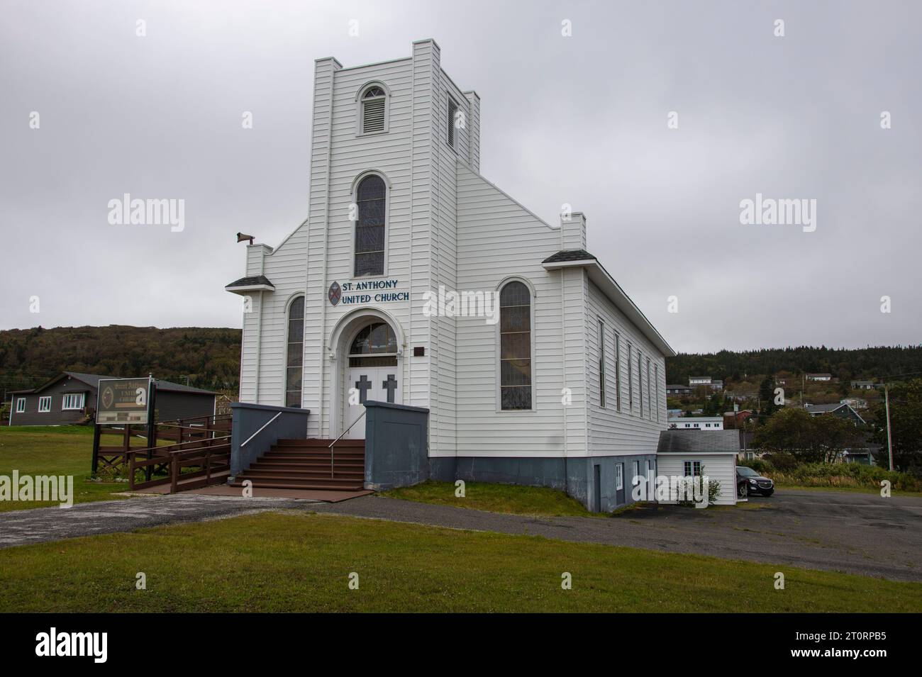 St. Anthony United Church à Terre-Neuve-et-Labrador, Canada Banque D'Images