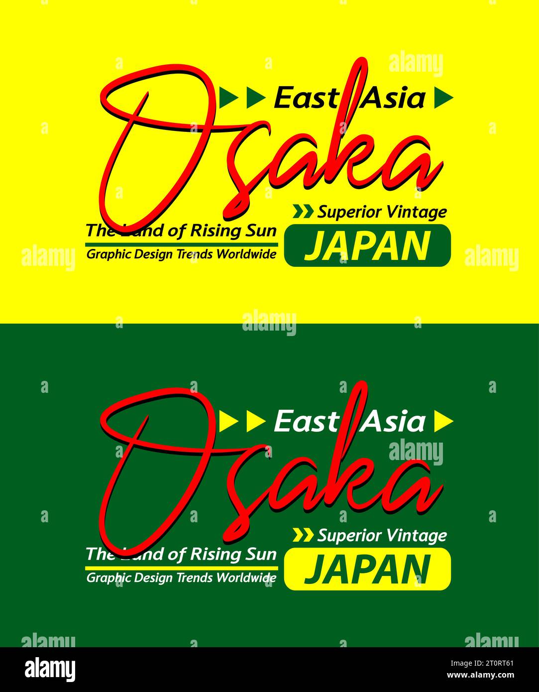 Osaka Urban calligraphie typeface supérieure vintage, typographie, pour t-shirt, affiches, étiquettes, etc Illustration de Vecteur