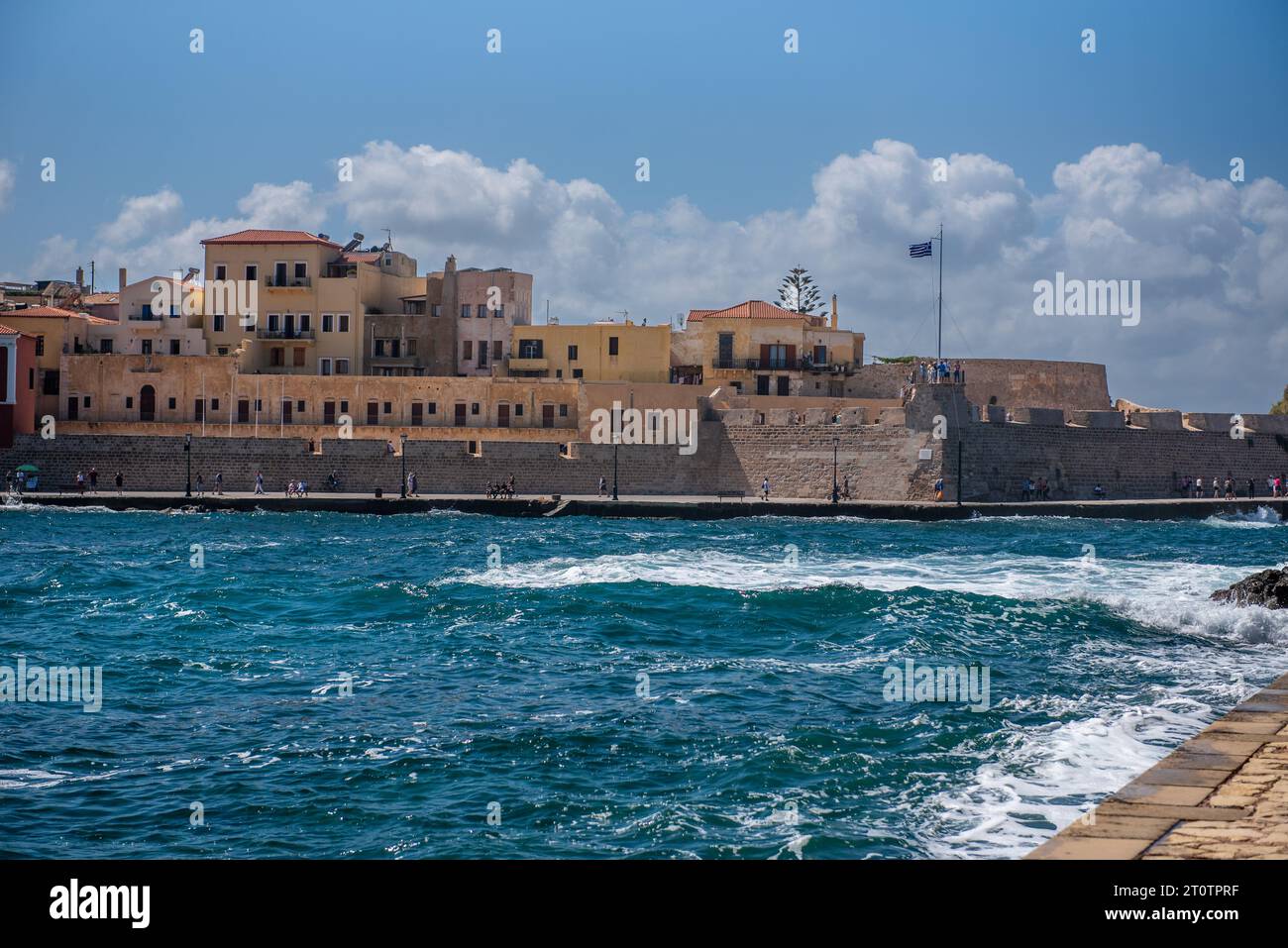 Forteresse vénitienne Firka dans le vieux port vénitien de la Canée Banque D'Images