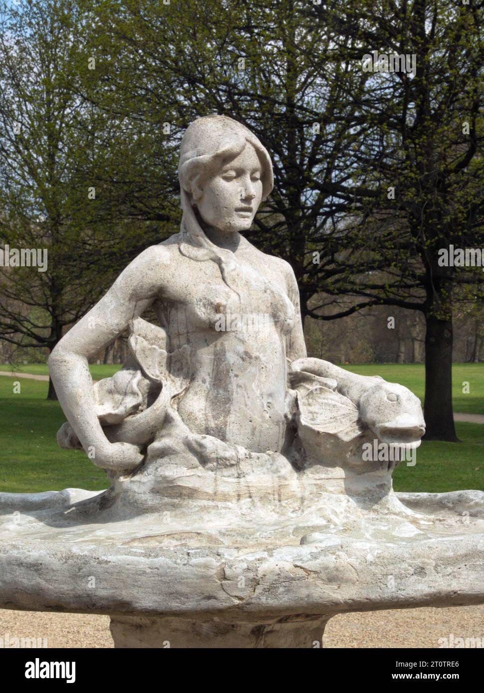 Mermaid Fountain, Hyde Park, Londres, par William Robert Colton, RA Banque D'Images