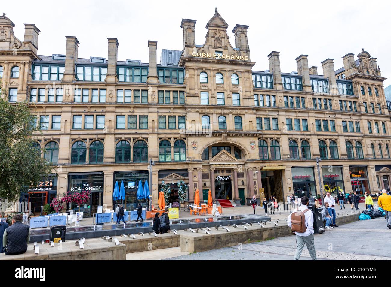 Le bâtiment Corn Exchange dans le centre-ville de Manchester, Manchester, Angleterre, Royaume-Uni, 2023 Banque D'Images