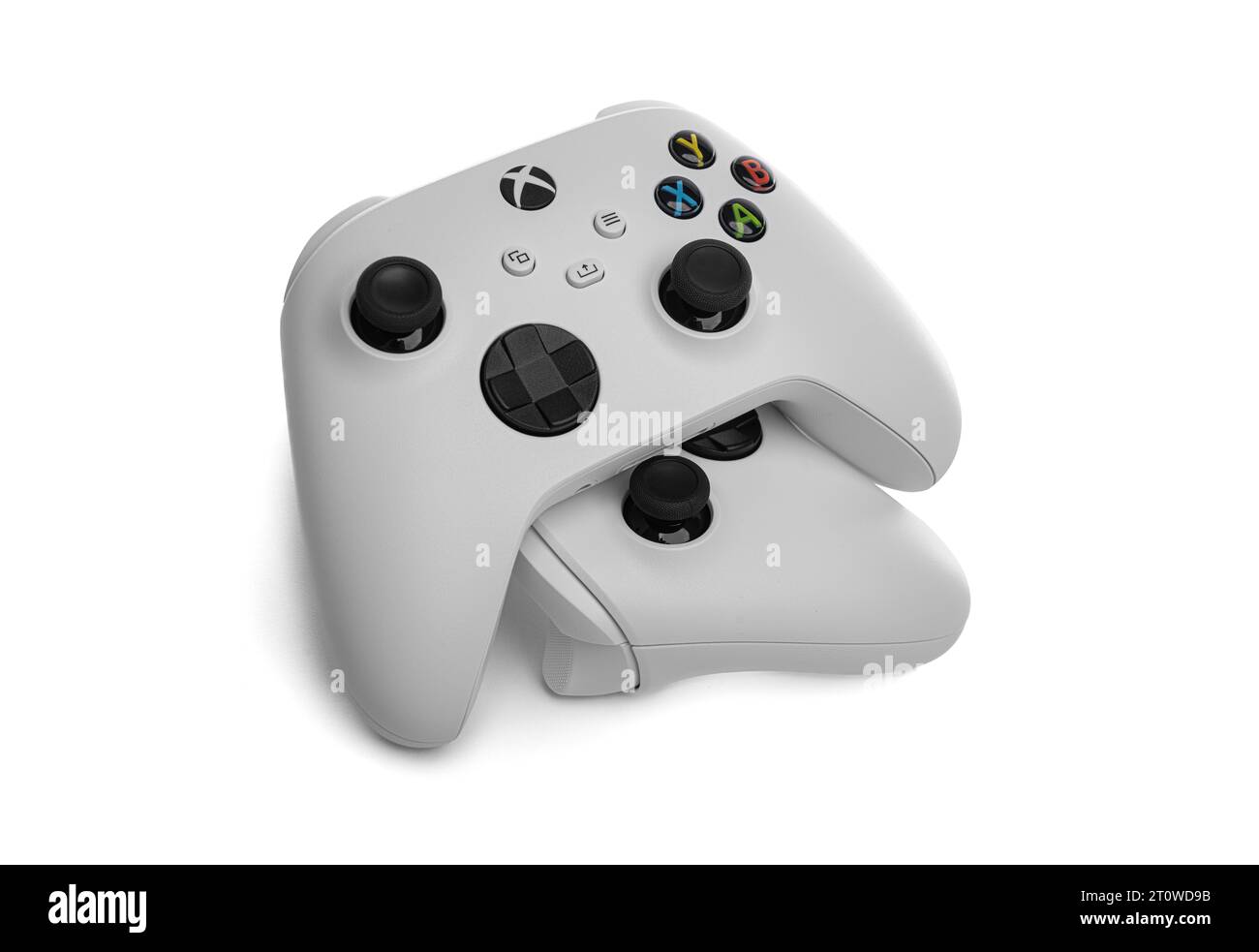 Manette Xbox 360 Sans Fil Officielle – Blanche, Fonctionnelle, Quelques Usures