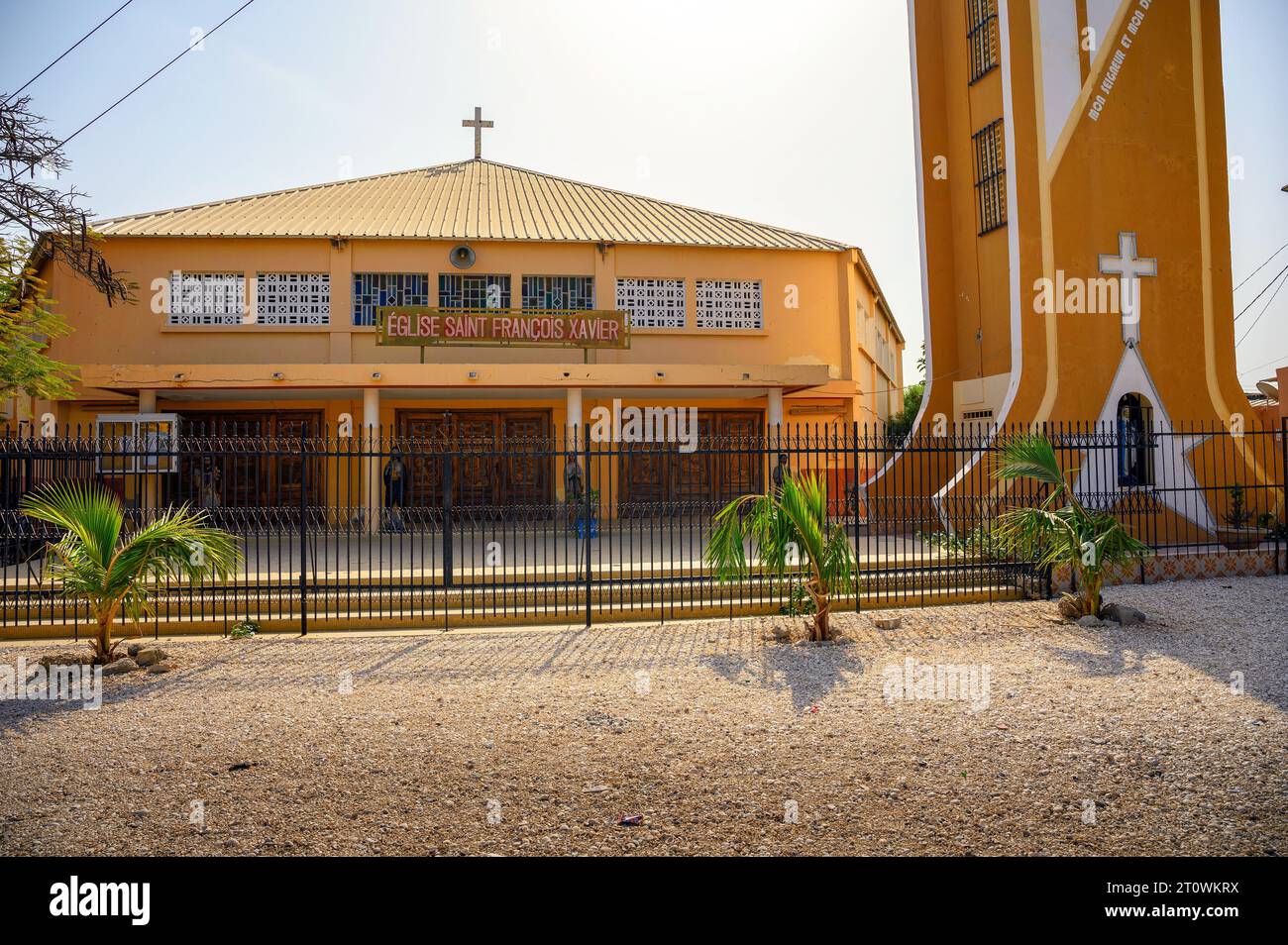Église Saint-François-Xavier à Joal Fadiouth, Sénégal Banque D'Images