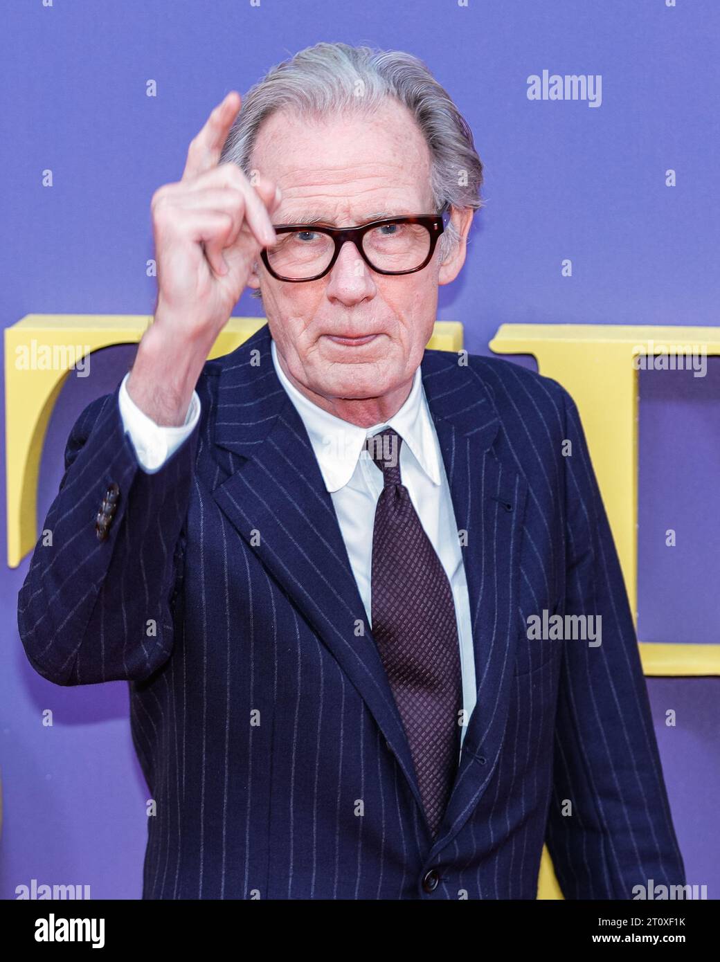 Londres, Royaume-Uni. 09 octobre 2023. Bill Nighy, acteur britannique. Arrivée sur tapis rouge à la première du BFI London film Festival pour le film 'Maestro'. Crédit : Imageplotter/EMPICS/Alamy Live News Banque D'Images