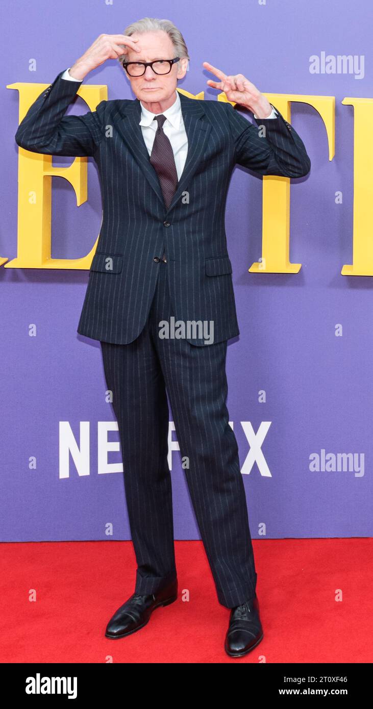 Londres, Royaume-Uni. 09 octobre 2023. Bill Nighy, acteur britannique. Arrivée sur tapis rouge à la première du BFI London film Festival pour le film 'Maestro'. Crédit : Imageplotter/EMPICS/Alamy Live News Banque D'Images