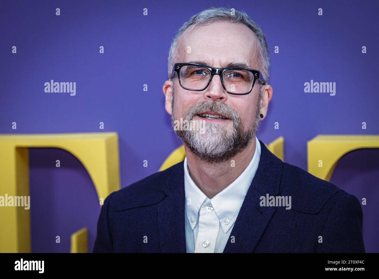 Londres, Royaume-Uni. 09 octobre 2023. Duncan Jarman (artiste de maquillage prothétique - Carey). Arrivée sur tapis rouge à la première du BFI London film Festival pour le film 'Maestro'. Crédit : Imageplotter/EMPICS/Alamy Live News Banque D'Images