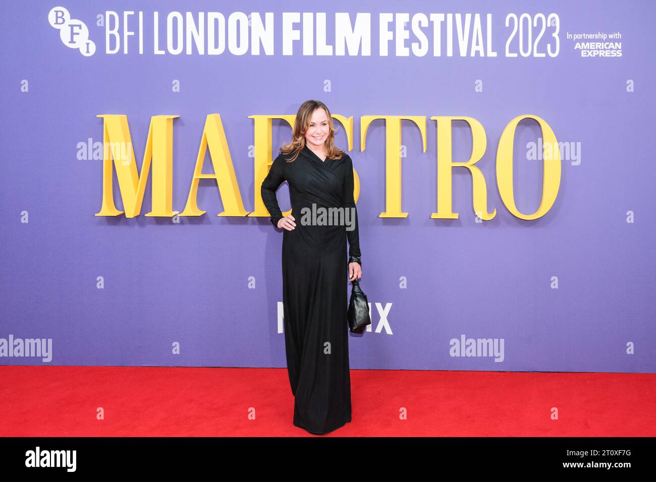 Londres, Royaume-Uni. 09 octobre 2023. Kristie Macosko Krieger (Producteur). Arrivée sur tapis rouge à la première du BFI London film Festival pour le film 'Maestro'. Crédit : Imageplotter/EMPICS/Alamy Live News Banque D'Images