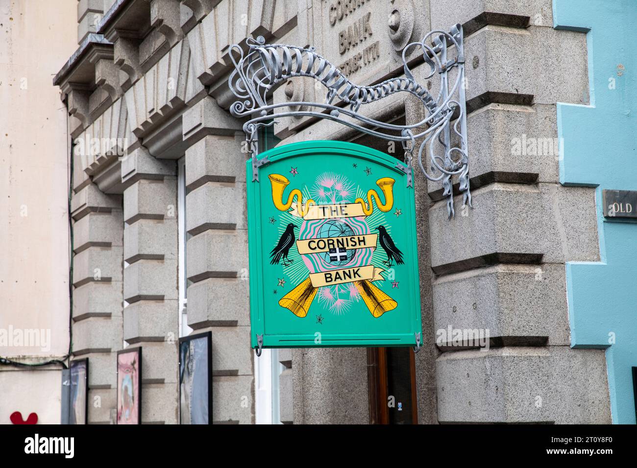 La banque Cornish à but non lucratif, espace artistique communautaire dans le centre de Falmouth, Cornwall. Organisation de concerts, événements et activités culinaires, Cornouailles, Angleterre Banque D'Images