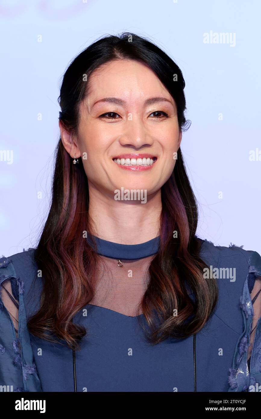 Tokyo, Japon. 8 octobre 2023. Shizuka Arakawa Figure Skating : Grand Prix ISU de patinage artistique 2023, conférence de presse à Tokyo, Japon . Crédit : Naoki Nishimura/AFLO SPORT/Alamy Live News Banque D'Images