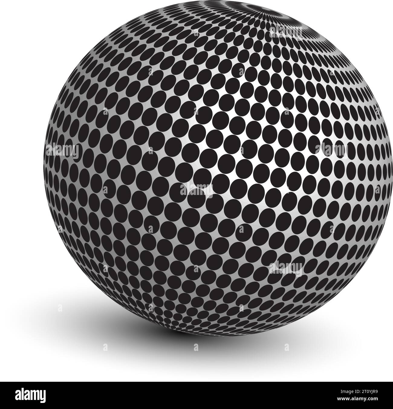 sphère circulaire. Cercles pointillés noirs. illustration vectorielle Illustration de Vecteur