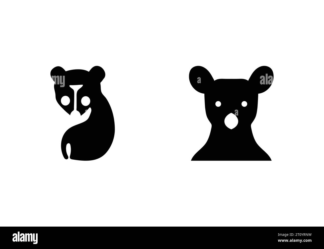 Nouveau design d'illustration d'icône de Civet africain de style magnifique Illustration de Vecteur
