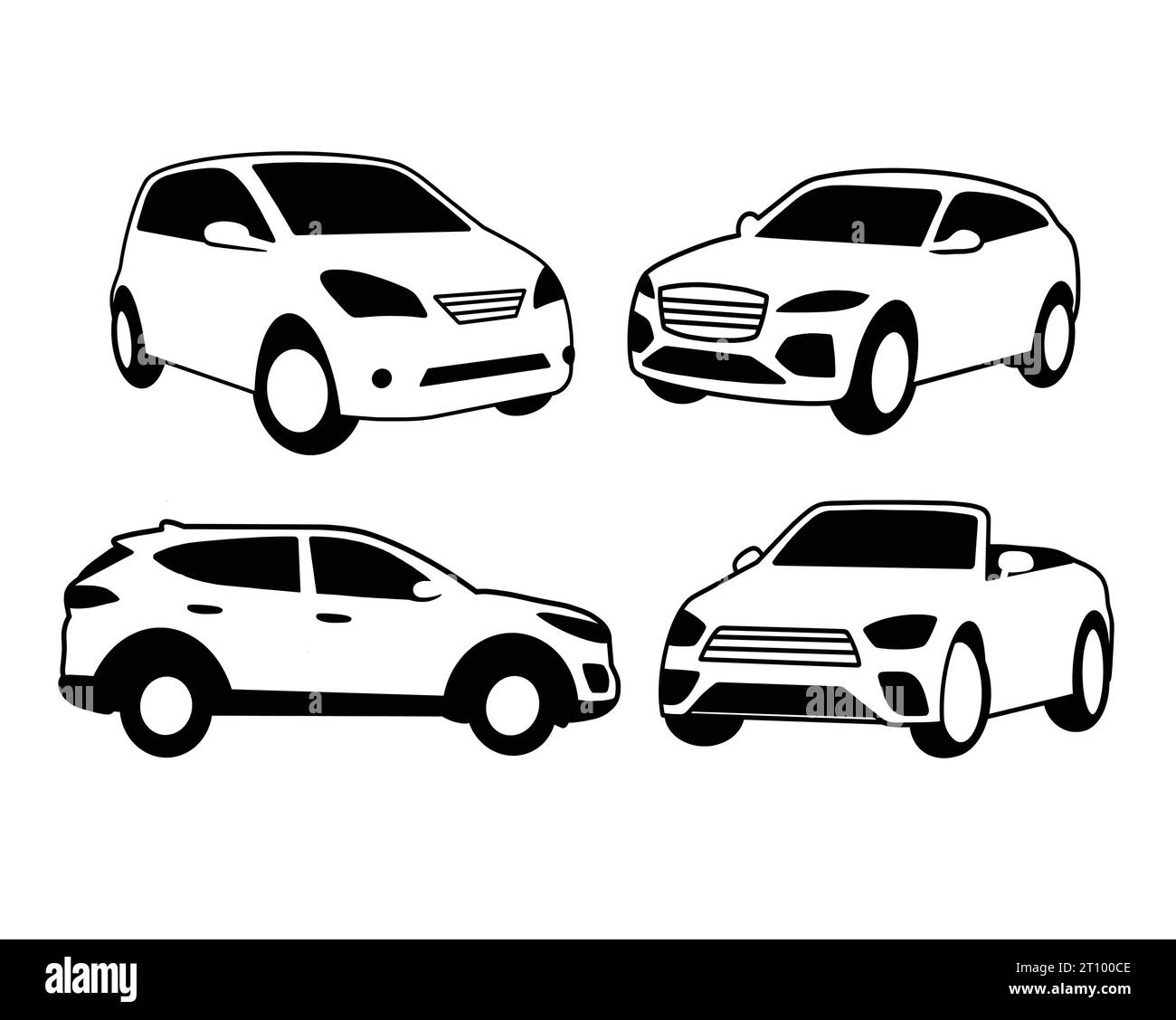 silhouette de transport de voiture de berline Illustration de Vecteur