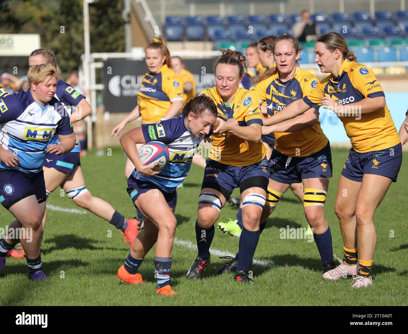 Henley Hawks Women RFC a battu l'équipe féminine du Newbury Rugby Club à domicile Banque D'Images