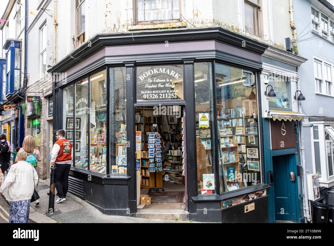Sept 2023, Bookmark Falmouth, librairie indépendante vendant des livres d'occasion, Falmouth, Cornwall, Angleterre, Royaume-Uni Banque D'Images