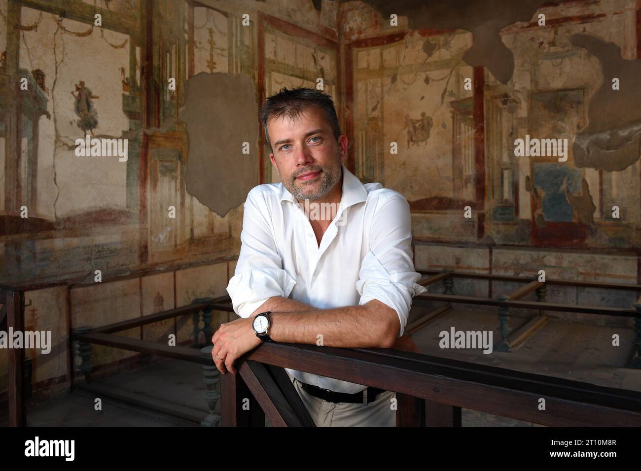 Italie, Pompéi, près de Naples, Gabriel Zuchtriegel, Directeur du Parc archéologique de Pompéi photo © Sandro Michahelles/Sintesi/Alamy stock photo Banque D'Images