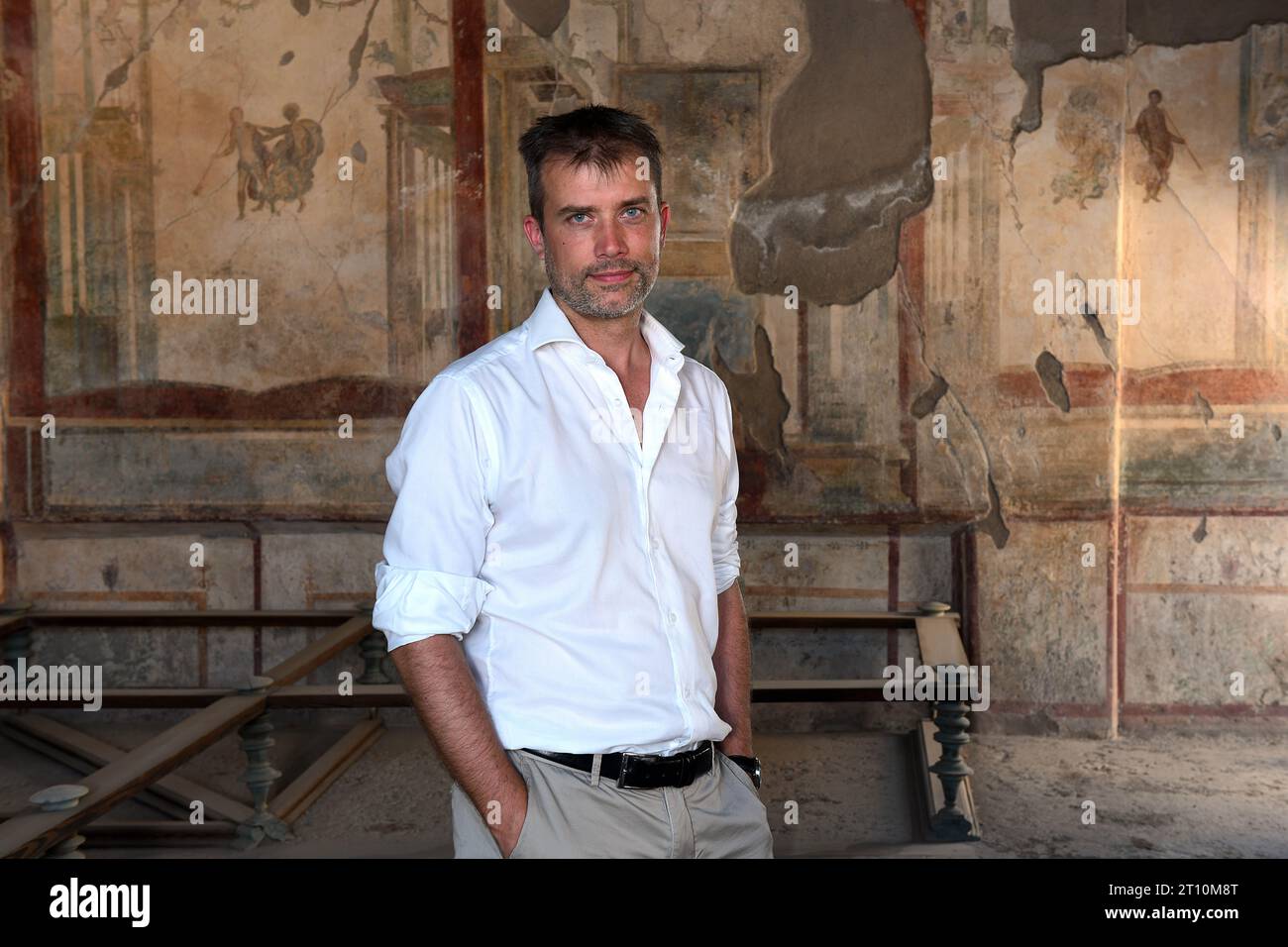 Italie, Pompéi, près de Naples, Gabriel Zuchtriegel, Directeur du Parc archéologique de Pompéi photo © Sandro Michahelles/Sintesi/Alamy stock photo Banque D'Images