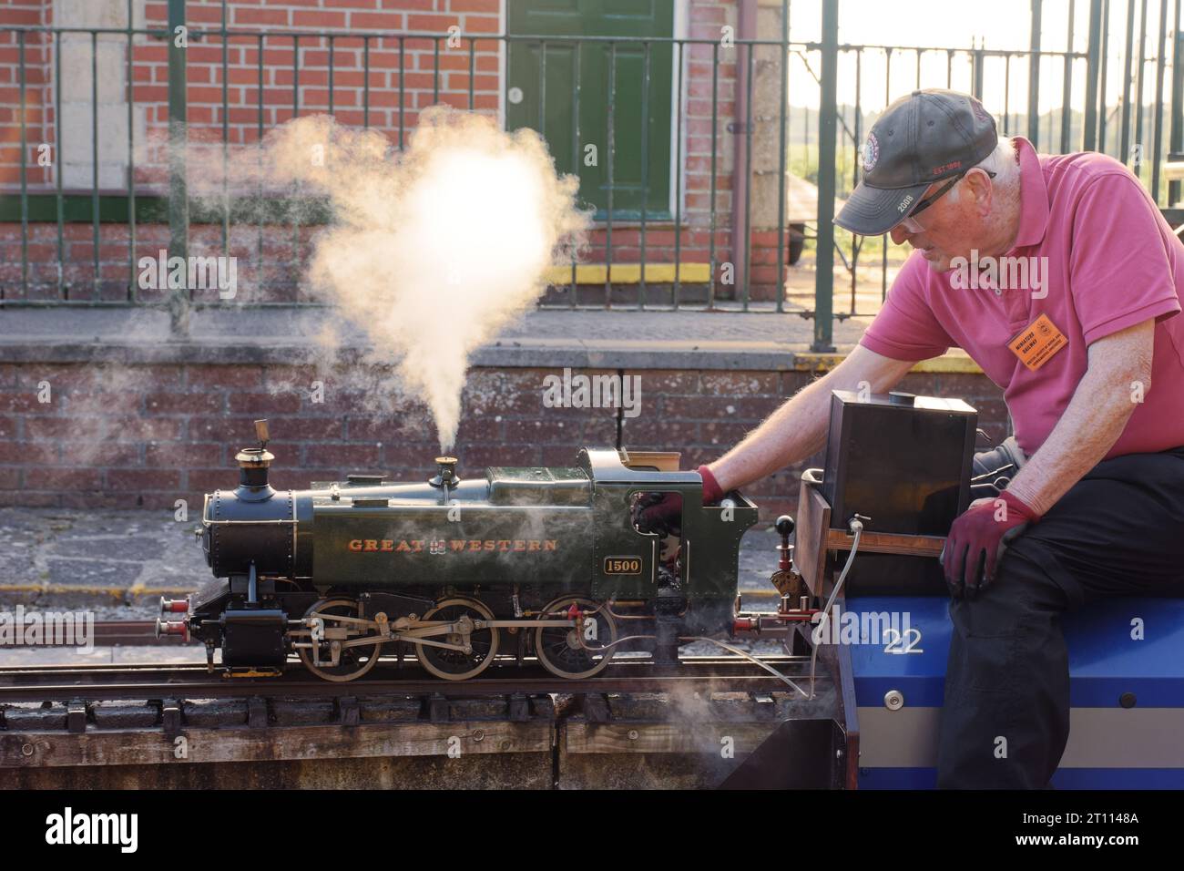 Trains miniatures Ashton court Bristol Banque D'Images