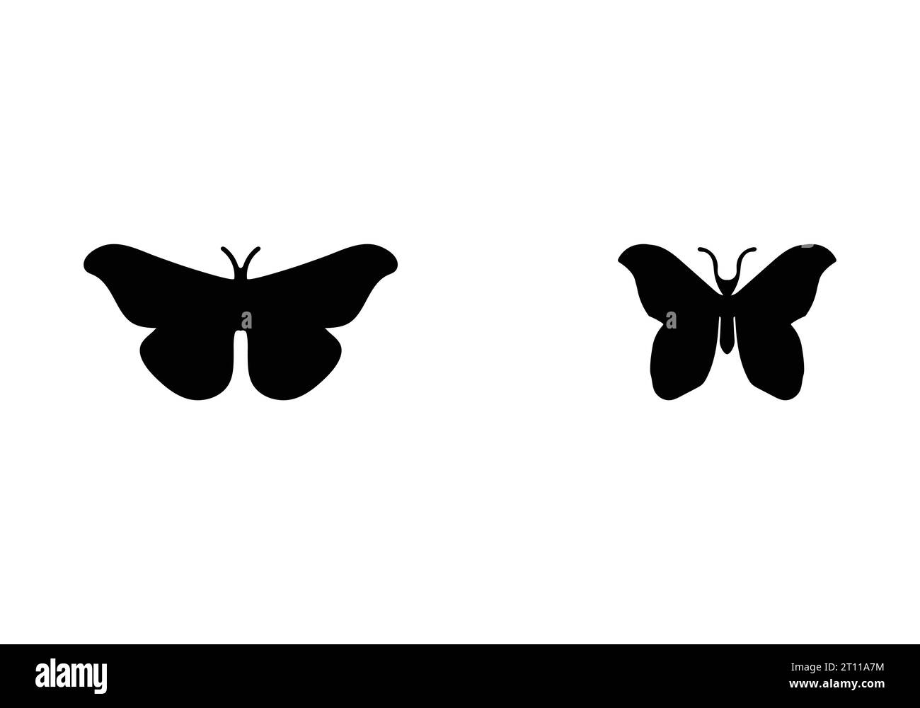 Nouveau design d'illustration d'icône Atlas Moth de style minimal étonnant Illustration de Vecteur