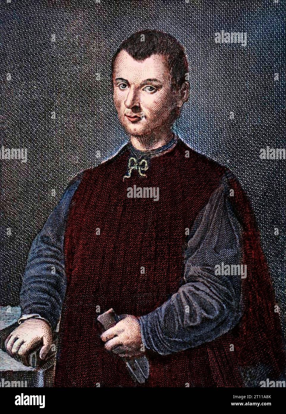 Portrait de Niccolò Machiavelli Banque D'Images