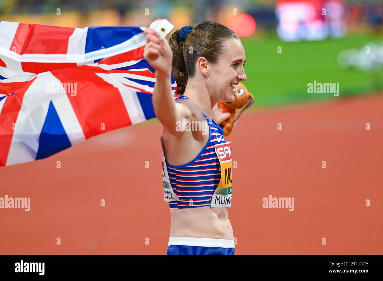 Laura Muir (Grande-Bretagne). Médaille d'or, 1500m. Championnats d'Europe Munich 2022 Banque D'Images