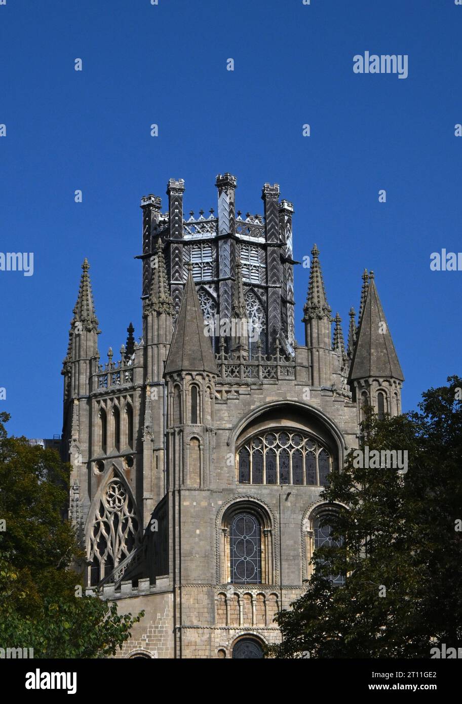 tour octogonale centrale, cathédrale d'ely Banque D'Images