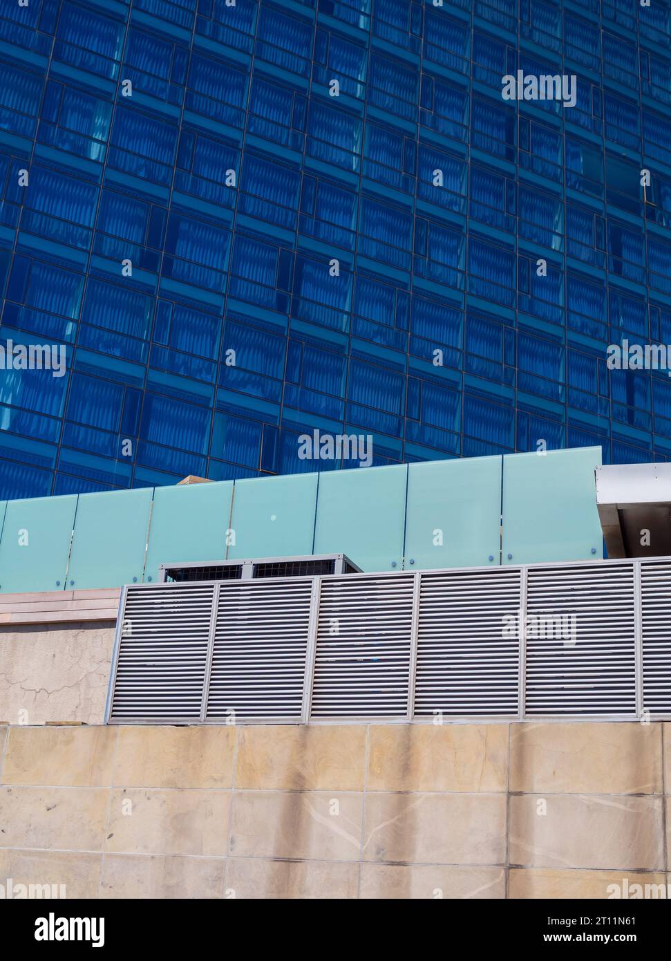 Photographie abstraite de bâtiment, Cape Town. Banque D'Images