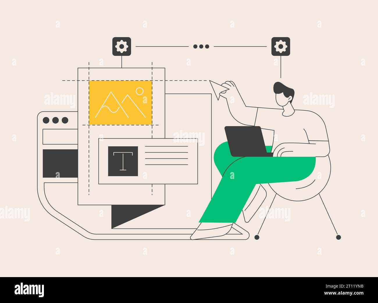 Conception du site concept abstrait illustration vectorielle. Illustration de Vecteur