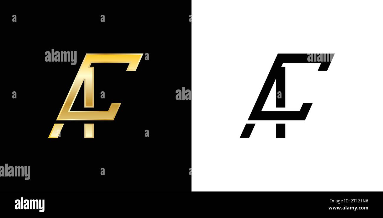 Logo AC, monogramme AC, logo AC initial, lettre logo AC, icône, vecteur Illustration de Vecteur