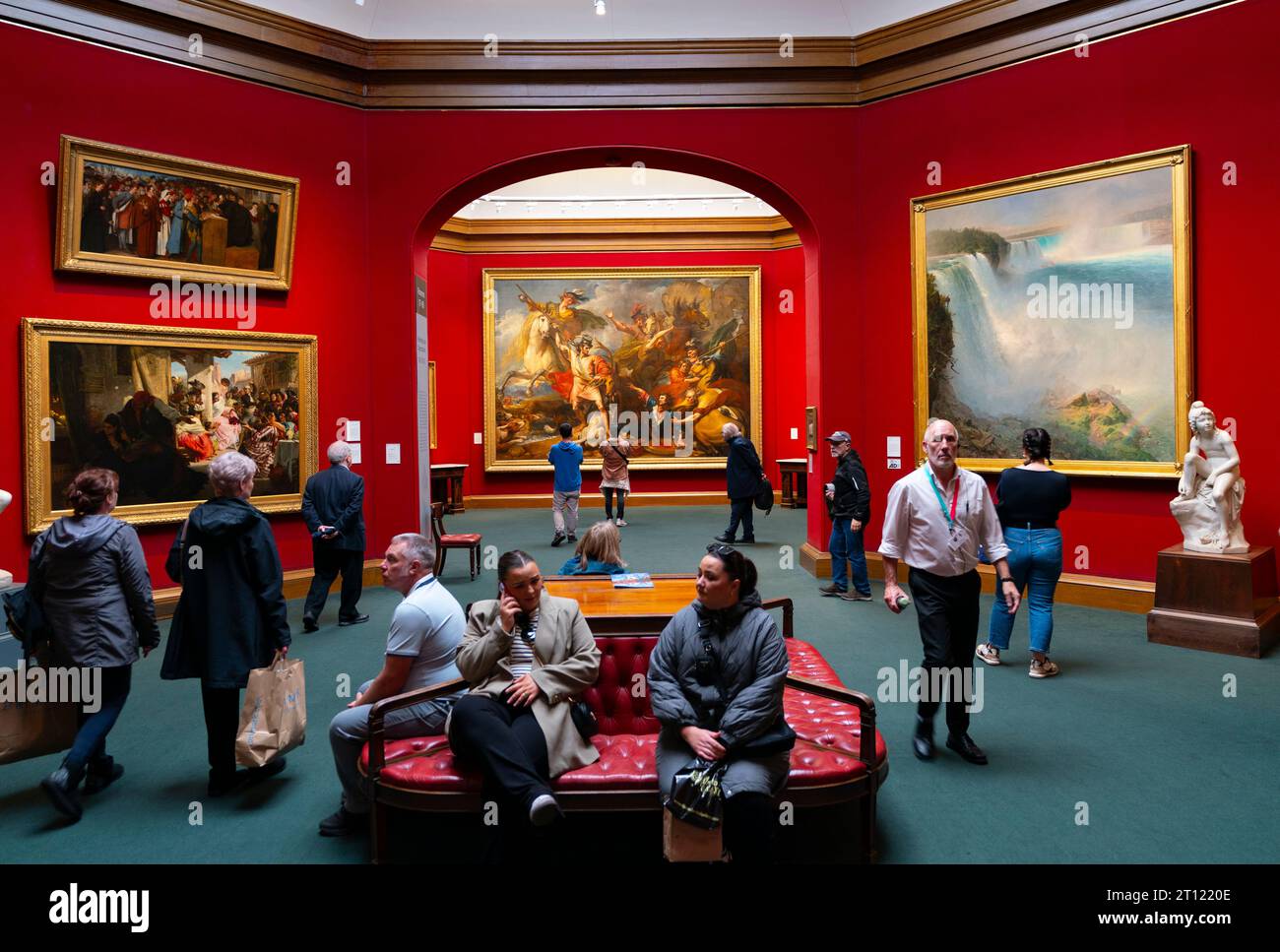 Intérieur du musée d'art Scottish National Gallery à Édimbourg, Écosse, Royaume-Uni Banque D'Images