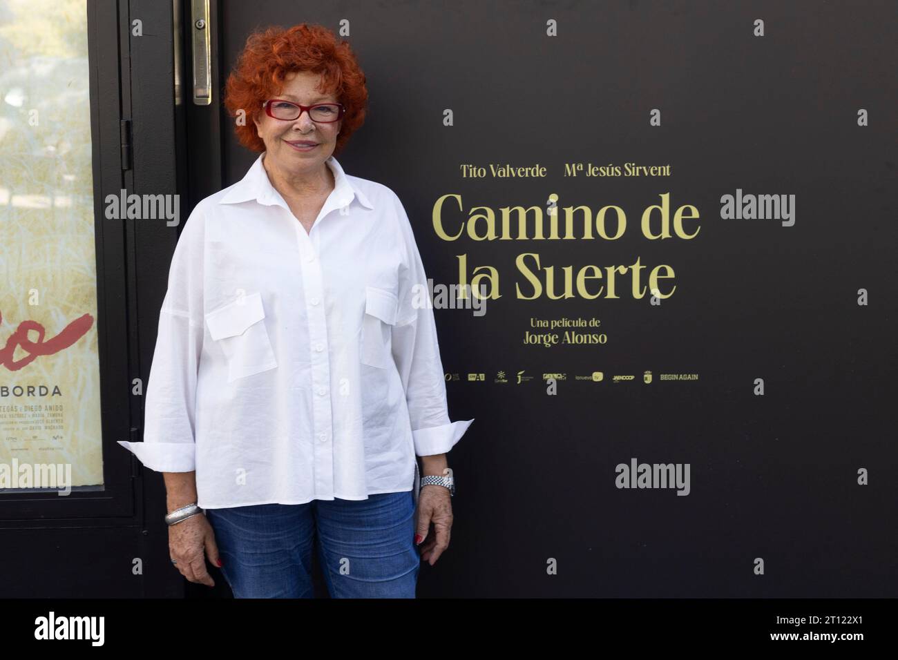 Madrid, Espagne. 10 octobre 2023. Maria Jesus Sirvent assiste au Camino de la Suerte Photocall à Madrid. (Photo de Nacho Lopez/SOPA Images/Sipa USA) crédit : SIPA USA/Alamy Live News Banque D'Images