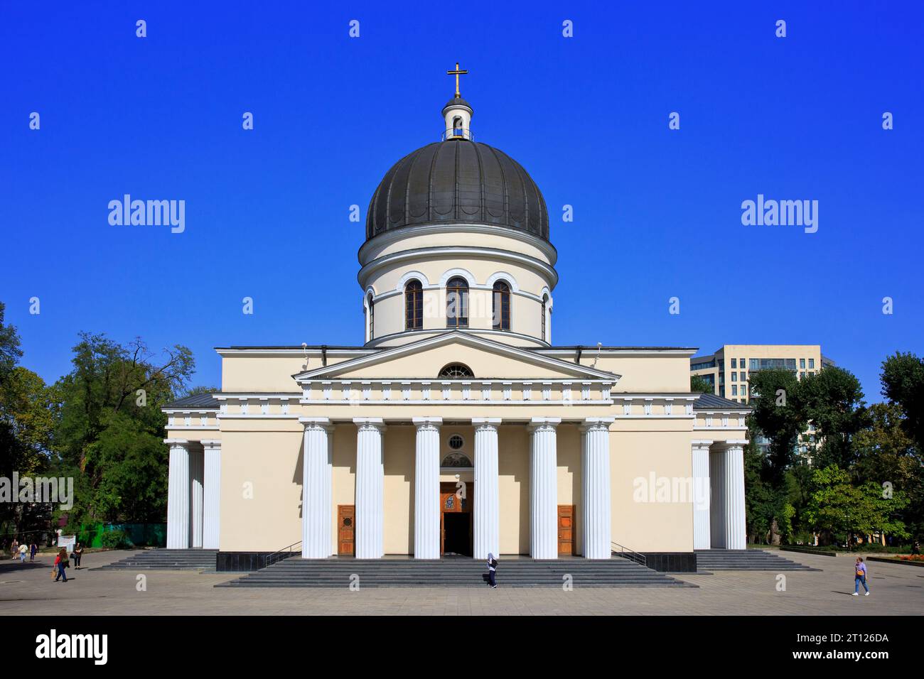 La cathédrale orthodoxe orientale de la Nativité (1836) à Chisinau, Moldavie Banque D'Images
