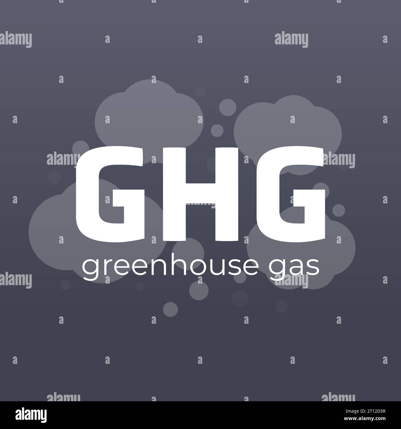 GES, illustration de vecteur de gaz à effet de serre Illustration de Vecteur