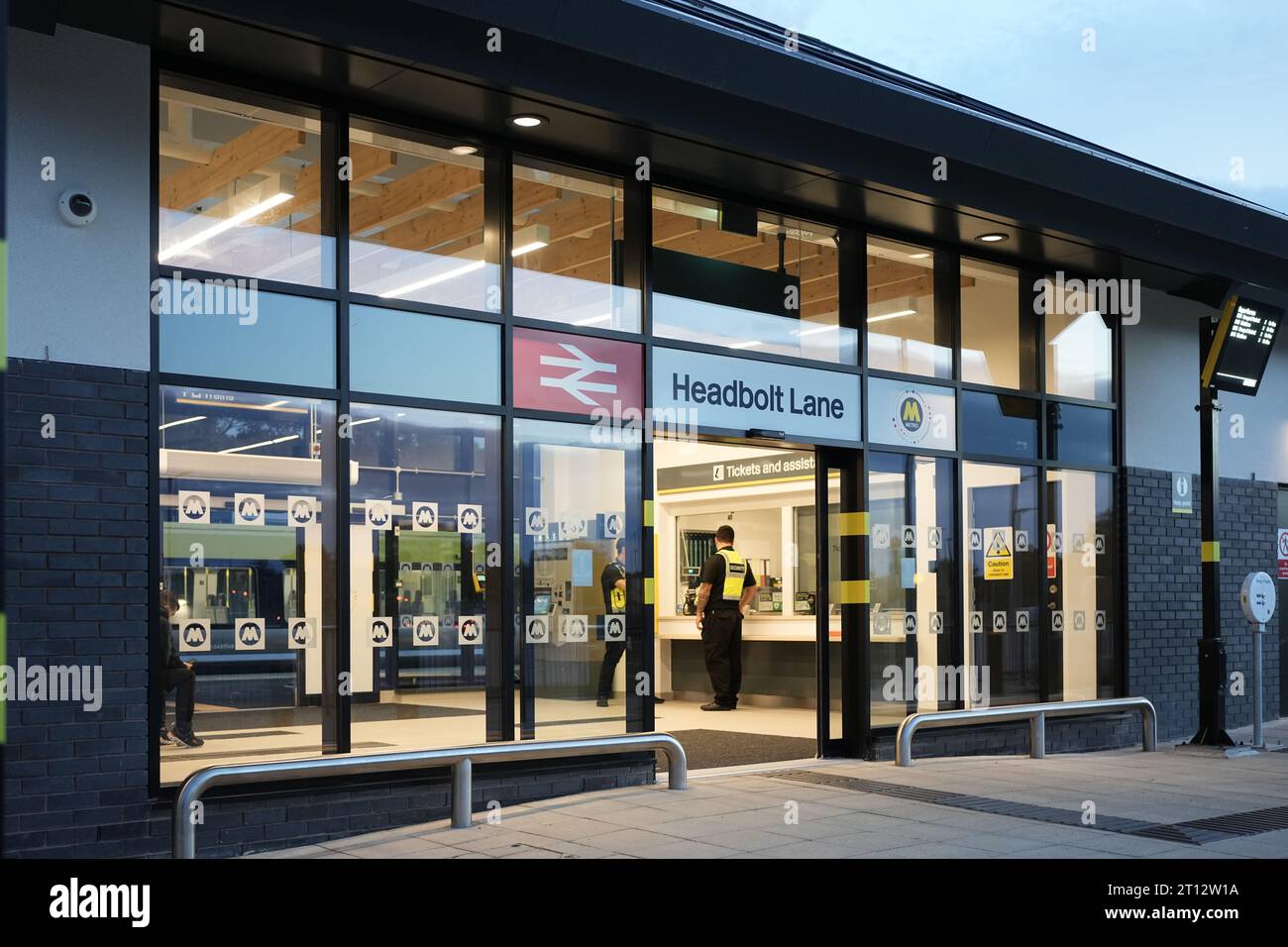 Headbolt Lane est une gare ferroviaire située à Kirkby, dans le Merseyside, en Angleterre, qui a ouvert ses portes le 5 octobre 2023. Photo de Alan Edwards pour f2images Banque D'Images
