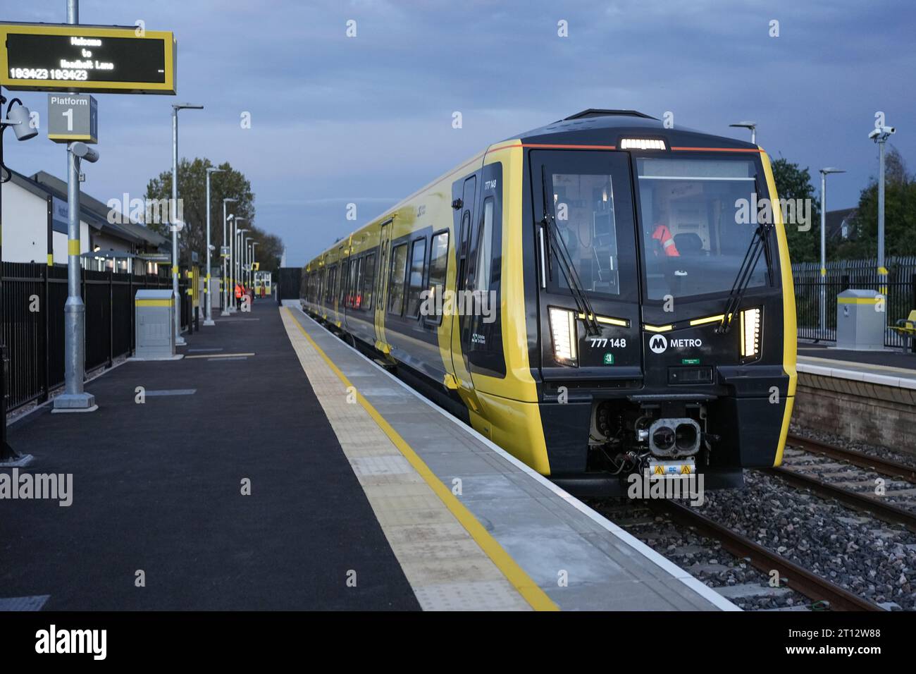 Headbolt Lane est une gare ferroviaire située à Kirkby, dans le Merseyside, en Angleterre, qui a ouvert ses portes le 5 octobre 2023. Photo de Alan Edwards pour f2images Banque D'Images